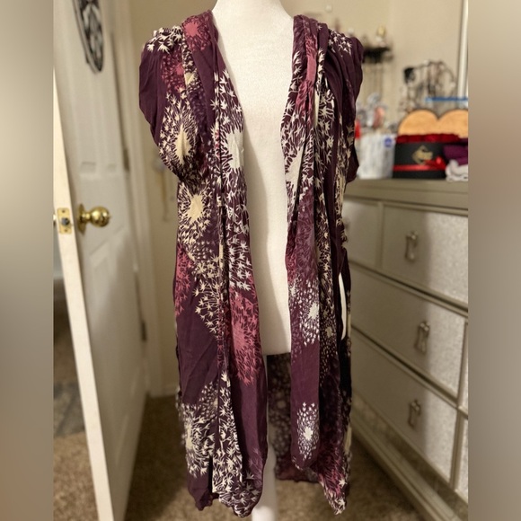 Nicole miller purple kimono - Picture 1 of 5